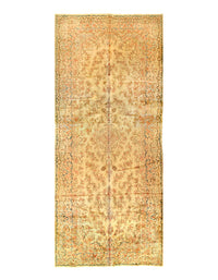 Beige Fine Persian Hand Knotted Kerman 8'9'' X 21'8''