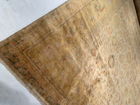 Beige Fine Hand Knotted Oushak 12' X 15'8''