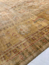 Beige Fine Hand Knotted Oushak 12' X 15'8''