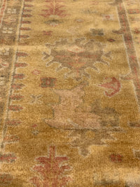 Beige Fine Hand Knotted Oushak 12' X 15'8''