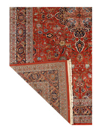 Rust Fine Hand-Knotted Kashan Rug 12' X 17'