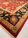 Rust Fine Hand-Knotted Sultanabad Rug 12' X 15'