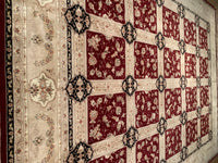 Red Persian Hand Knotted Tabriz Design Design 12' X 15'