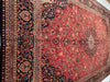 Rust Persian Hand Knotted fine Kashan Desigan 10' X 16'