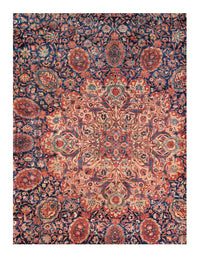 Navy Antique Ardabil Design Tabriz Design 12' X 17'5"