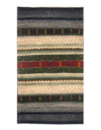 Multi color Genuine Persian Gabbeh 3' X 5'