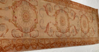 Beige Color Fine Hand-Knotted Abusson Runner 2'7'' X 10'