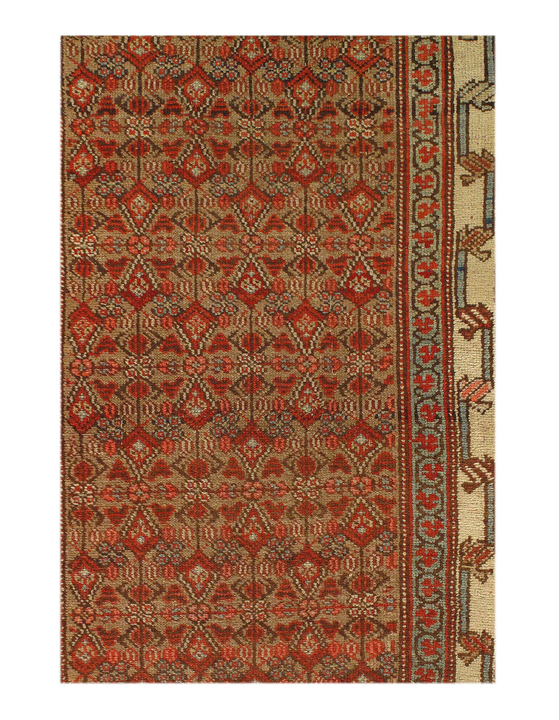 Rust Antique Malayer runner 3'3'' X 9'4''