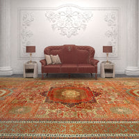 Rust Egyptian Mamluk Design 12' x 19'.4''