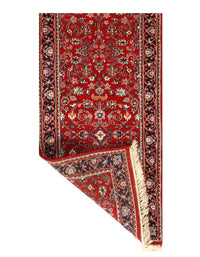 Red Fine Hand Knotted Kashan Runner 2'8'' X 11'3''