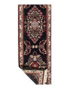 Black Color fine Hand Knotted Tabriz Design runner 2'6'' X 10'