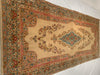 Ivory Fine Hand knotted Persian kerman 4' X 9'5''