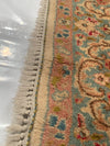 Ivory Fine Hand knotted Persian kerman 4' X 9'5''