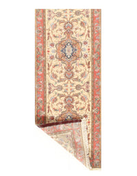 Tabriz Design silk & wool 60 Raj Runner - 3' x 17'1"