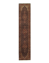 Black Tabriz Design Runner 2'6" X 12'