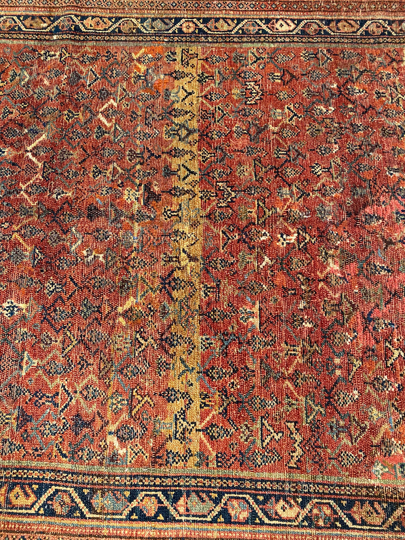 Rust Antique Malayer runner 3'3'' X 9'4''