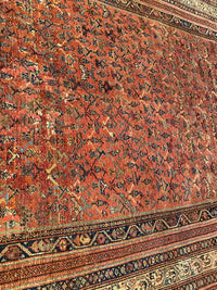 Rust Antique Malayer runner 3'3'' X 9'4''