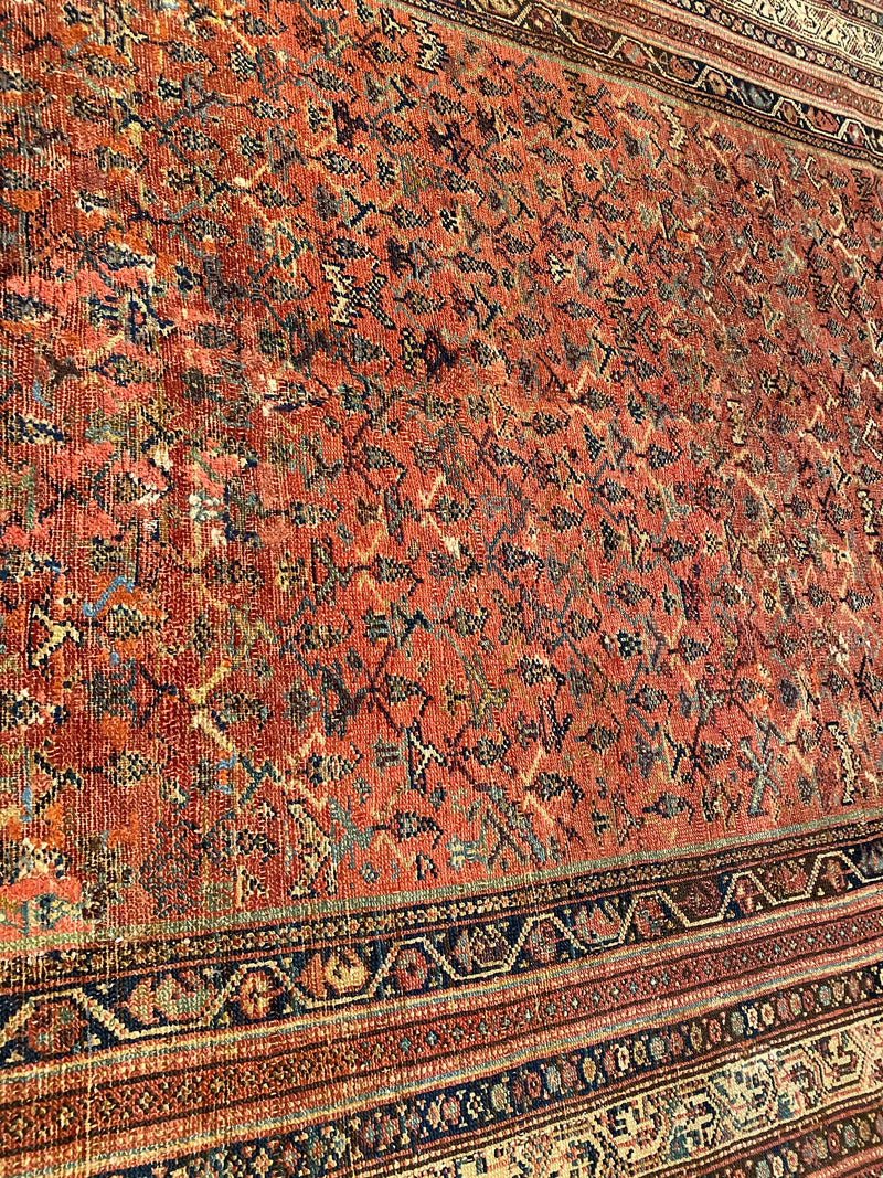 Rust Antique Malayer runner 3'3'' X 9'4''