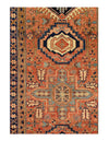 Rust Persian Hand Knotted Antique Heriz Runner 3'3'' X 11'