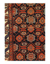 Antique Persian Hamadan Hand Knotted Runner 3'5"x17