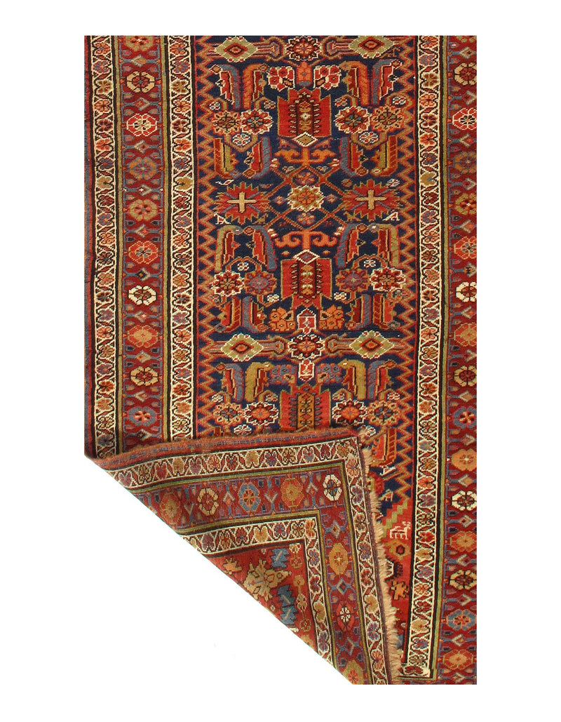 Navy Antique Bidjar runner 3'.7'' X 13' 4''