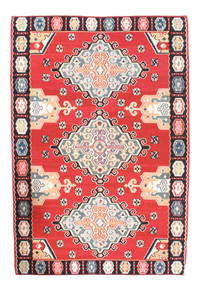 Sino Shiraz Design Kilim Rug - 5'11" X 8'8"