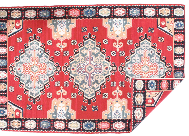 Sino Shiraz Design Kilim Rug - 5'11" X 8'8"