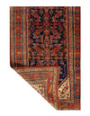 Navy Blue Persian Antique Bidjar Runner 4' X 17''