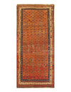 Rust Fine Hand Knotted Antique Kurdish Rug 3'8'' X 8'3''