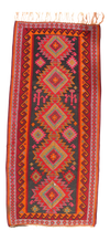 Peach Antique Persian Shiraz Kilim 6' X 11'