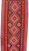 Peach Antique Persian Shiraz Kilim 6' X 11'