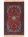 Red Persian Hand Knotted Persian silk & wool Isfahan 2'5'' X 3'9''