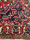 Vintage Red Persian Hand Knotted Bakhtiari 7' X 10'