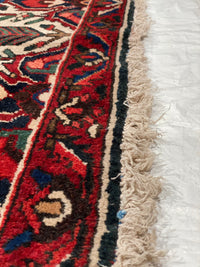 Vintage Red Persian Hand Knotted Bakhtiari 10'4'' X 14'6''