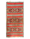 Rust Persian Hand Knotted fine Shiraz Kilim 4'9'' X 9'11''