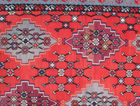 Red Fine Hand knotted Turkish kilim 6'11'' X 10'