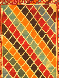 Multi color Hand knotted NW Kilim 4'7'' X 7'4''