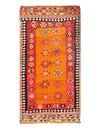 Gold Color Fine Hand Knotted Shiraz Kilim Rug 4'7'' X 9'5''