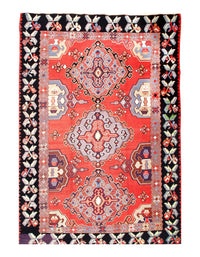 Red Fine Hand knotted Turkey Kazak7' X 10'