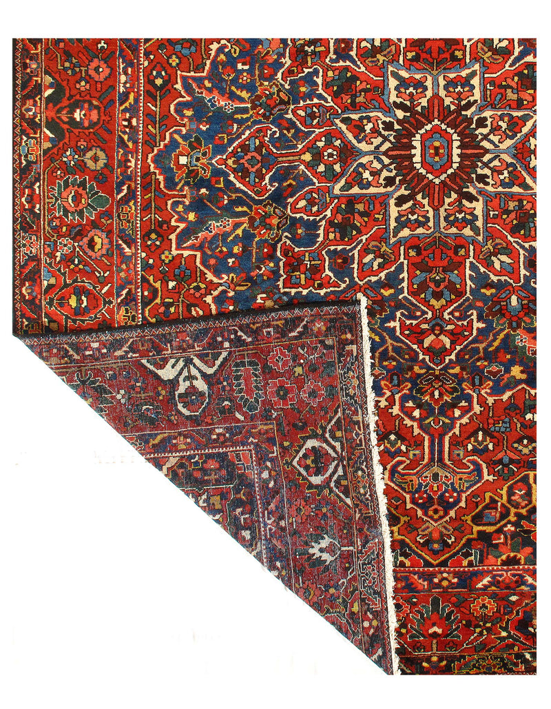 Persian Sami Antique Bakhtiari Hand-Knotted 11'2'' X 13'9''