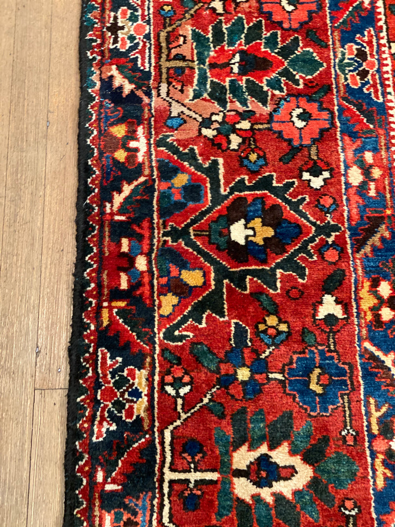 Persian Sami Antique Bakhtiari Hand-Knotted 11'2'' X 13'9''