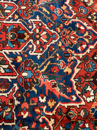 Persian Sami Antique Bakhtiari Hand-Knotted 11'2'' X 13'9''