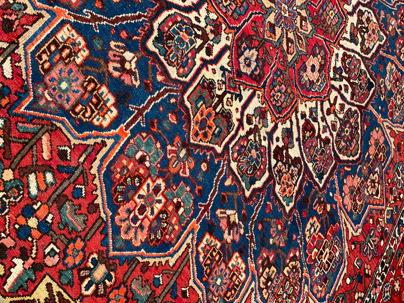 Persian Sami Antique Bakhtiari Hand-Knotted 10'8'' X 12'11''