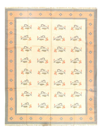 Ivory Hand Woven Rug 9'3'' X 11'11''