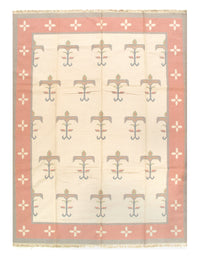 Ivory Color Hand Woven Rug 9'5'' X 12'