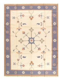 Ivory Color Hand Woven Rug 9'2'' X 12'