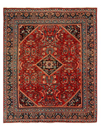 Rust Persian Antique Mahal Rug 10'11'' X 13'9''