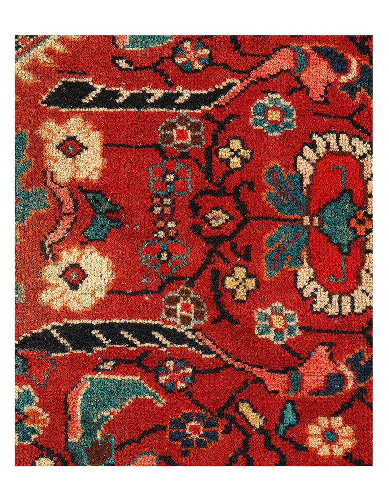 Rust Persian Antique Mahal Rug 10'11'' X 13'9''