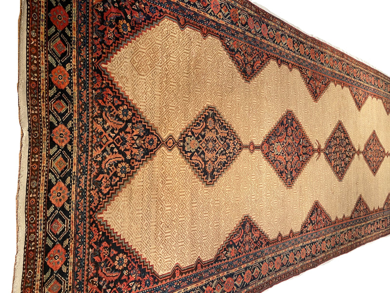 Beige Persian Anrique saravand 6' 9'' X 19'