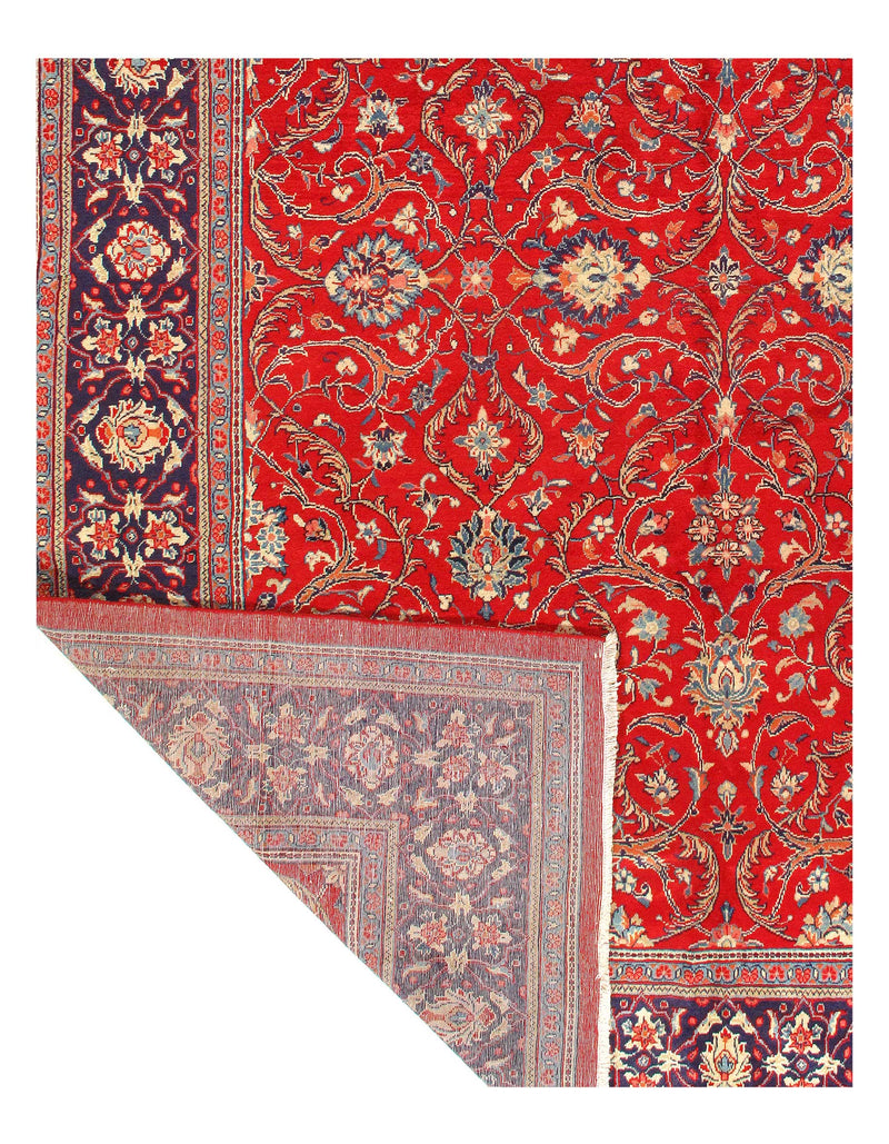 Red Sami antique Persian Hand Knotted Mahal 9'8'' X 13'